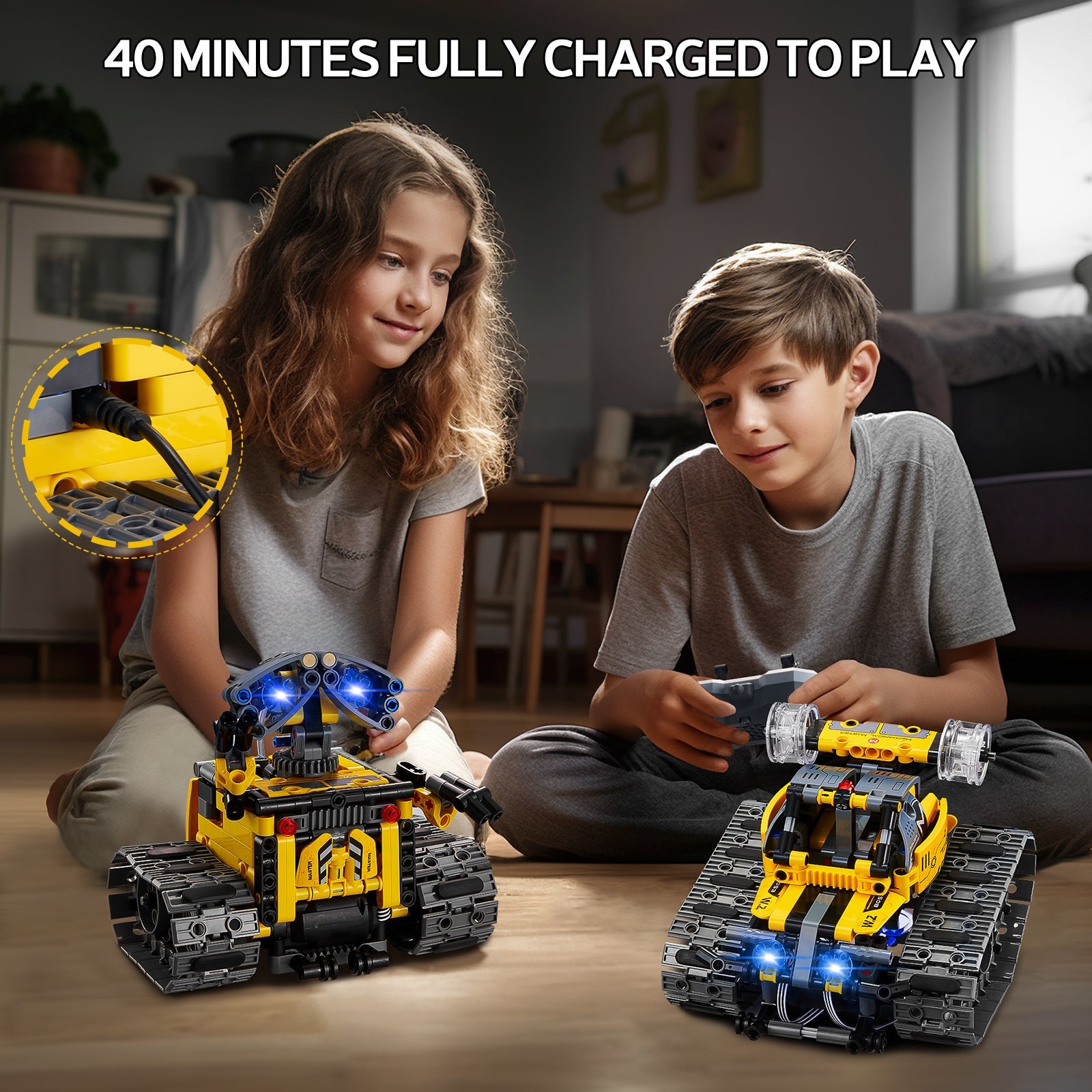 Sillbird STEM Building Toys, 4in1 Remote & APP Controlled Creator Wall Robot Toys Set, Creative Gifts for Boys Girls Kids Aged 6-12 (560 Pieces) - Sillbird